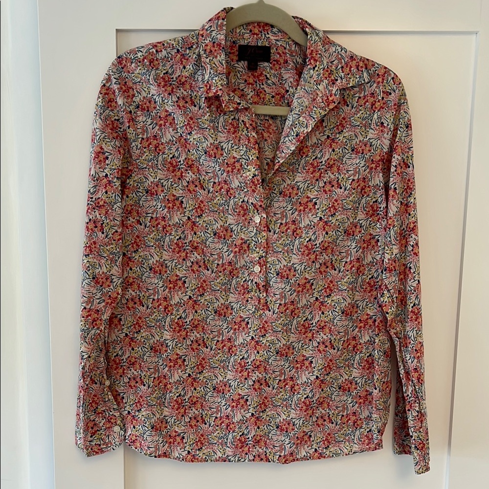 J.Crew Floral Liberty Popover